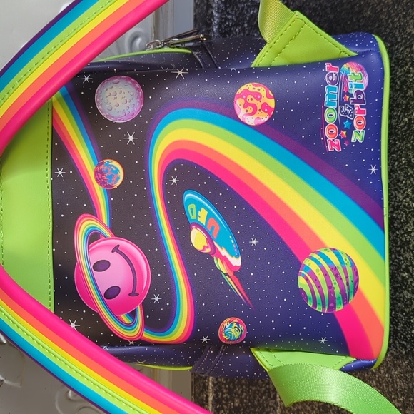 Lisa Frank Alien Loungefly Bag Zoomer And Zorbit - Picture 4 of 11